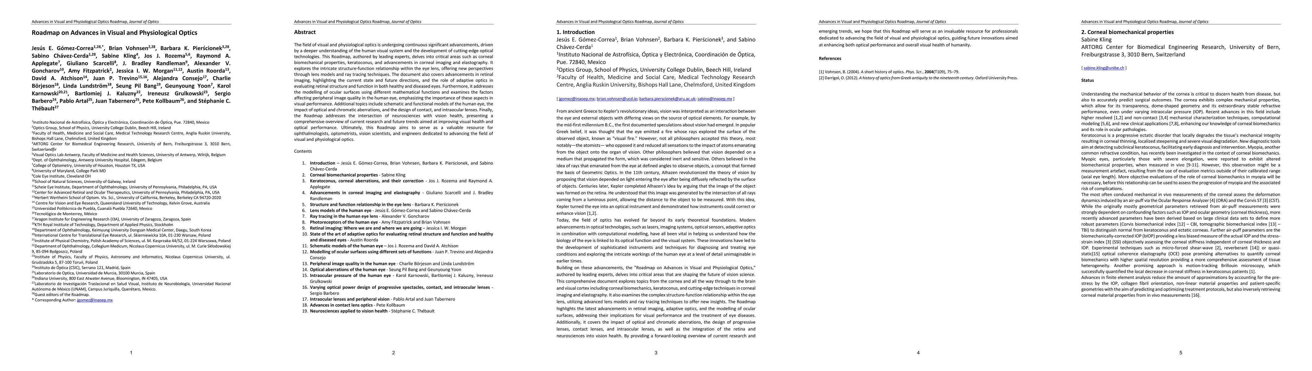 Thumbnail for Roadmap on Advances in Visual and Physiological Optics