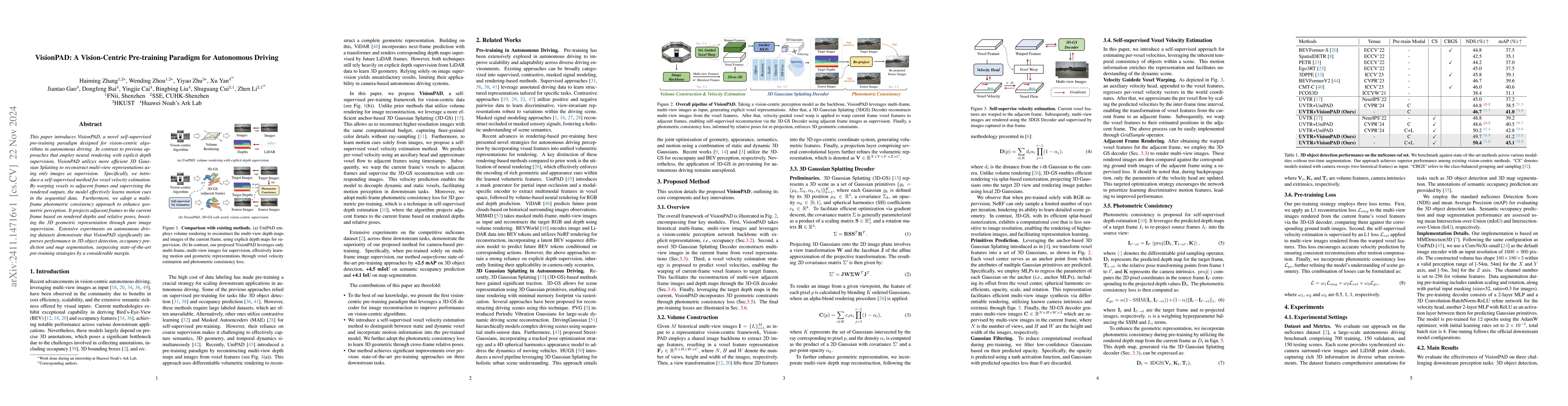 Thumbnail for VisionPAD: A Vision-Centric Pre-training Paradigm for Autonomous Driving