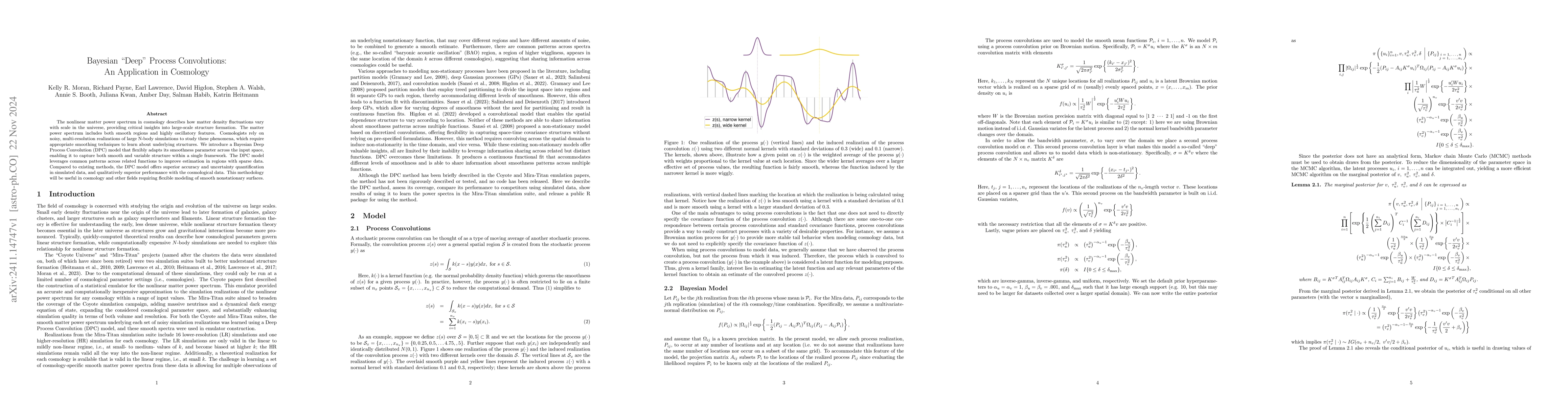 Thumbnail for Bayesian "Deep" Process Convolutions: An Application in Cosmology