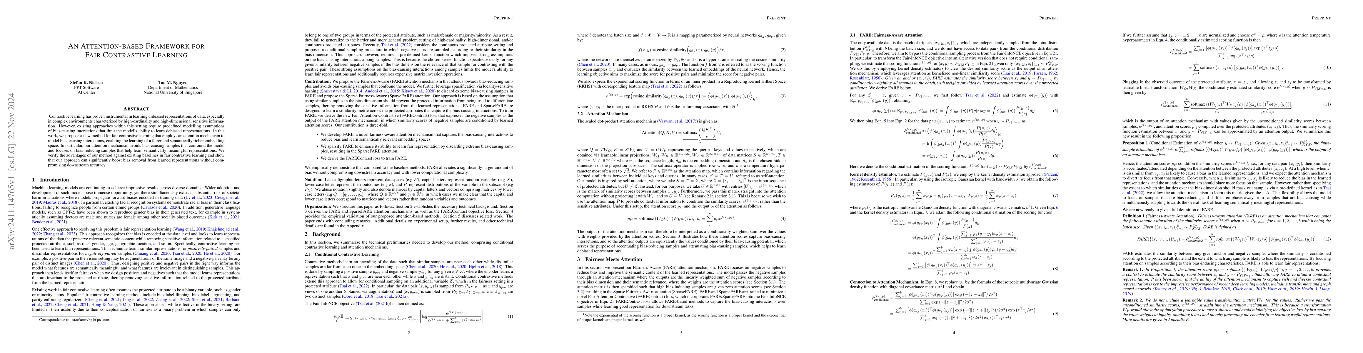 Thumbnail for An Attention-based Framework for Fair Contrastive Learning