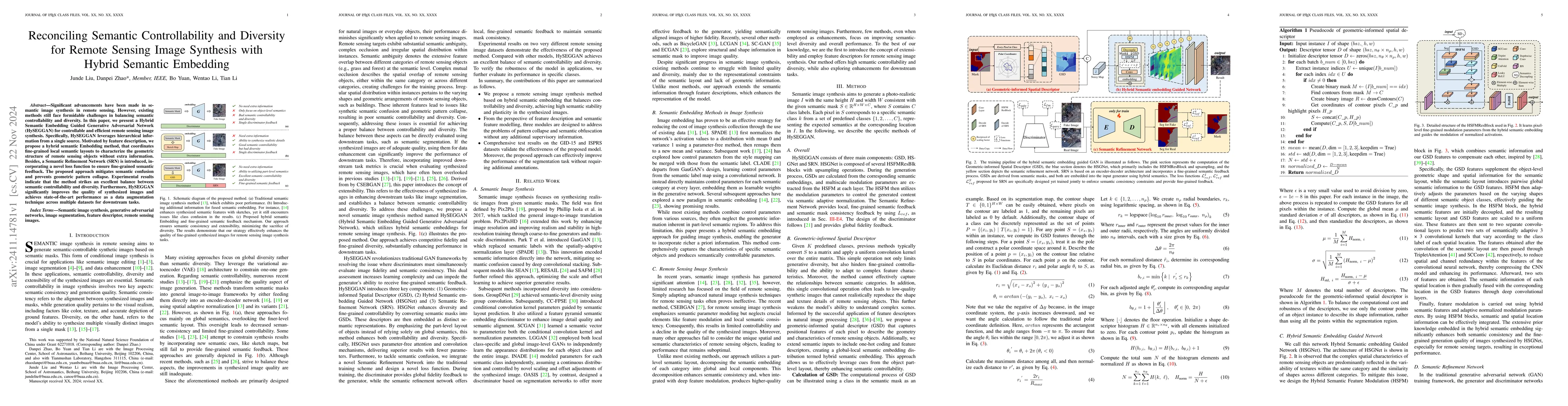 Thumbnail for Reconciling Semantic Controllability and Diversity for Remote Sensing
  Image Synthesis with Hybrid Semantic Embedding