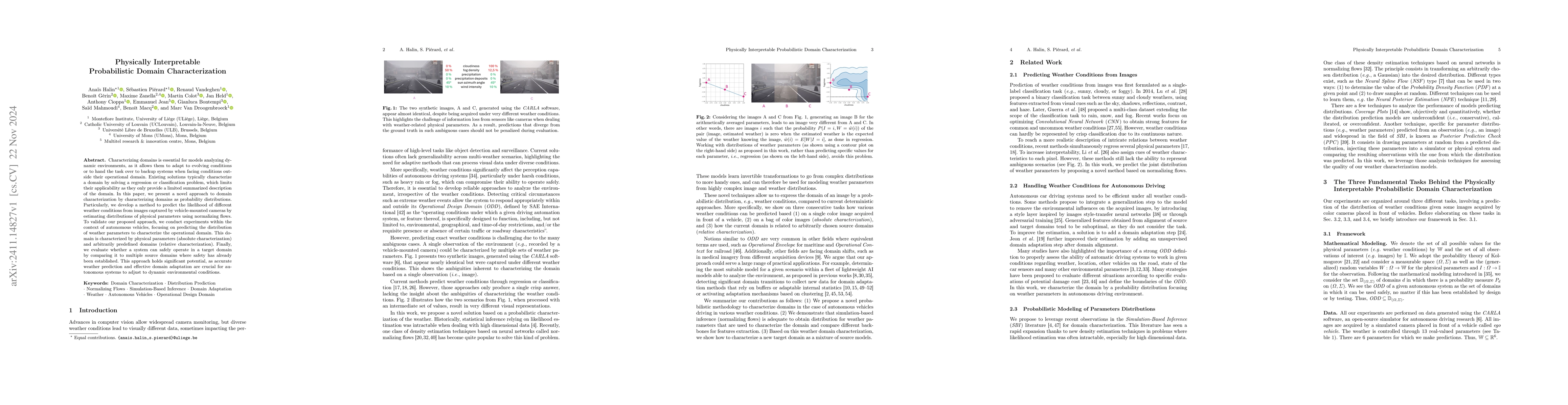 Thumbnail for Physically Interpretable Probabilistic Domain Characterization