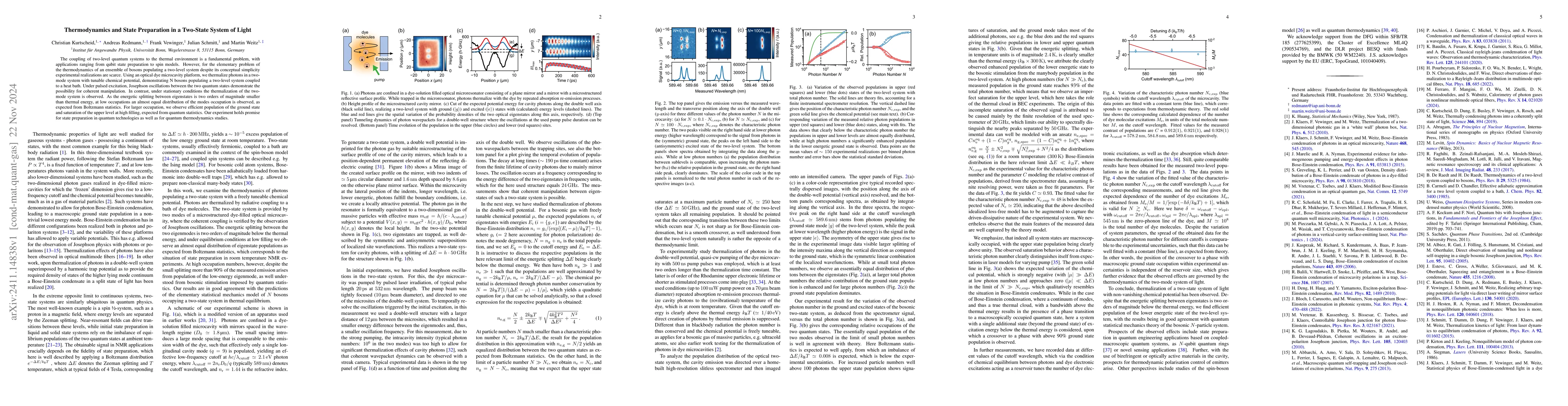 Thumbnail for Thermodynamics and State Preparation in a Two-State System of Light