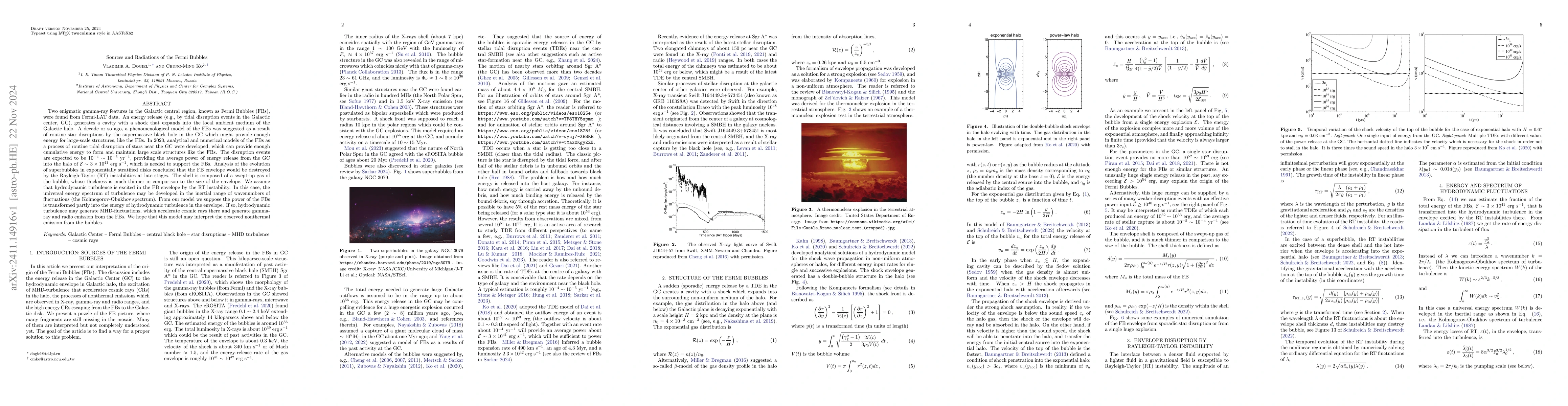 Thumbnail for Sources and Radiations of the Fermi Bubbles