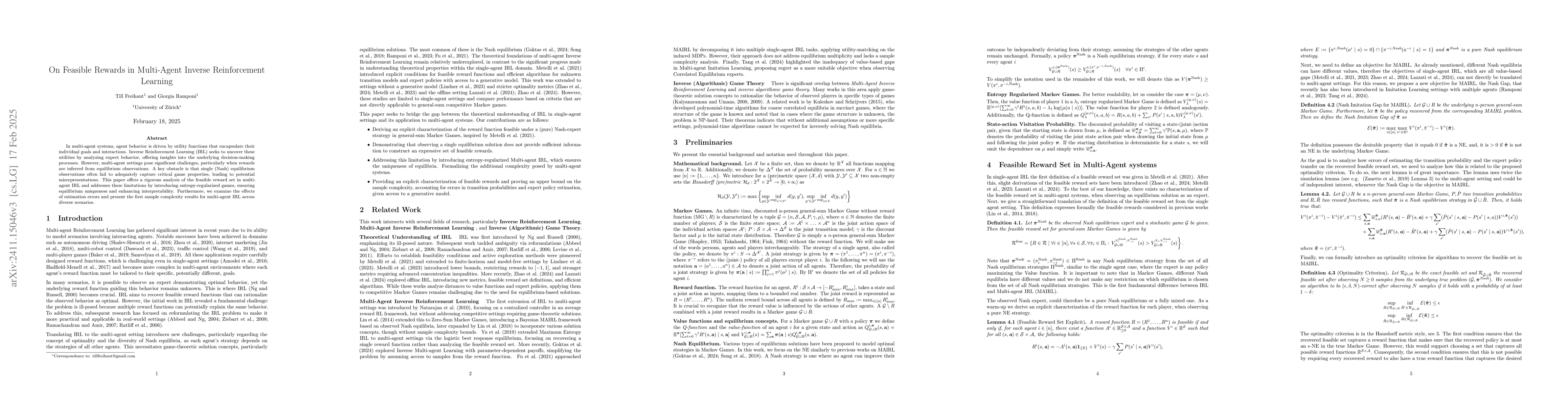Thumbnail for On Multi-Agent Inverse Reinforcement Learning