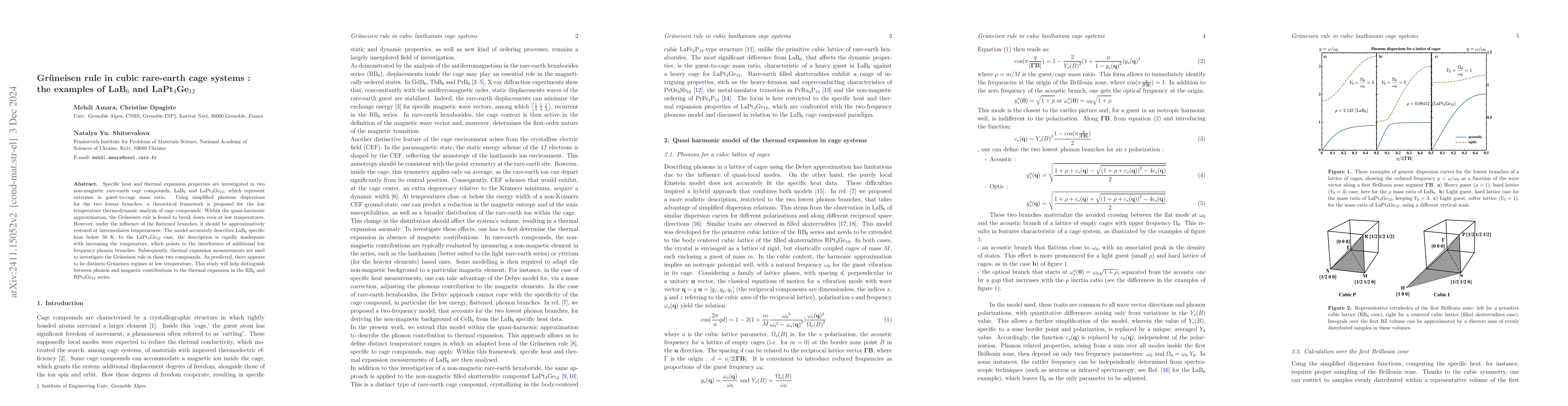 Thumbnail for Grüneisen rule in cubic rare-earth cage systems : the examples of
  LaB$_6$ and LaPt$_{4}$Ge$_{12}$