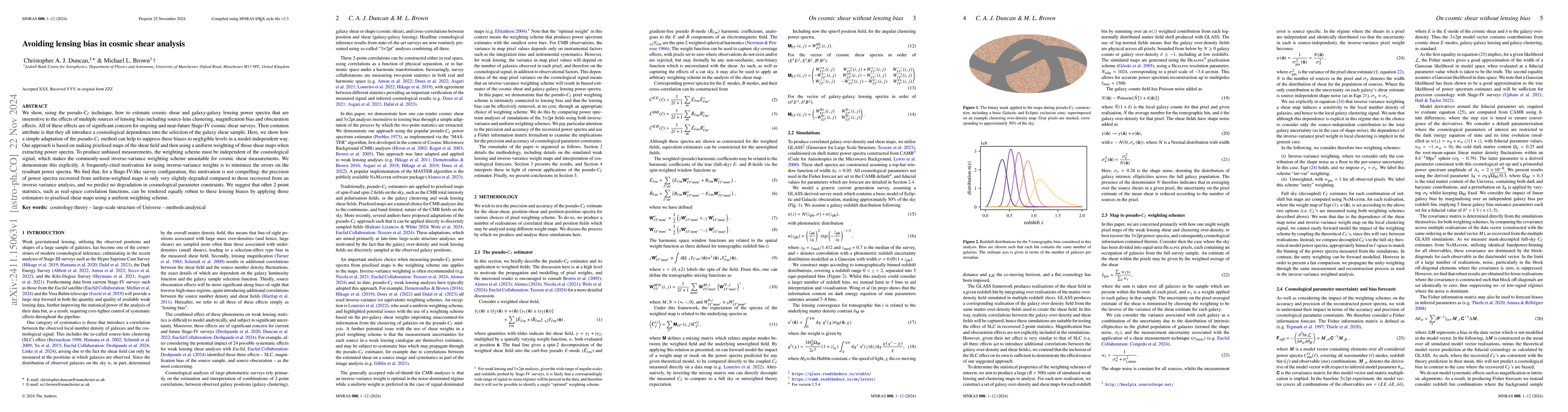 Thumbnail for Avoiding lensing bias in cosmic shear analysis