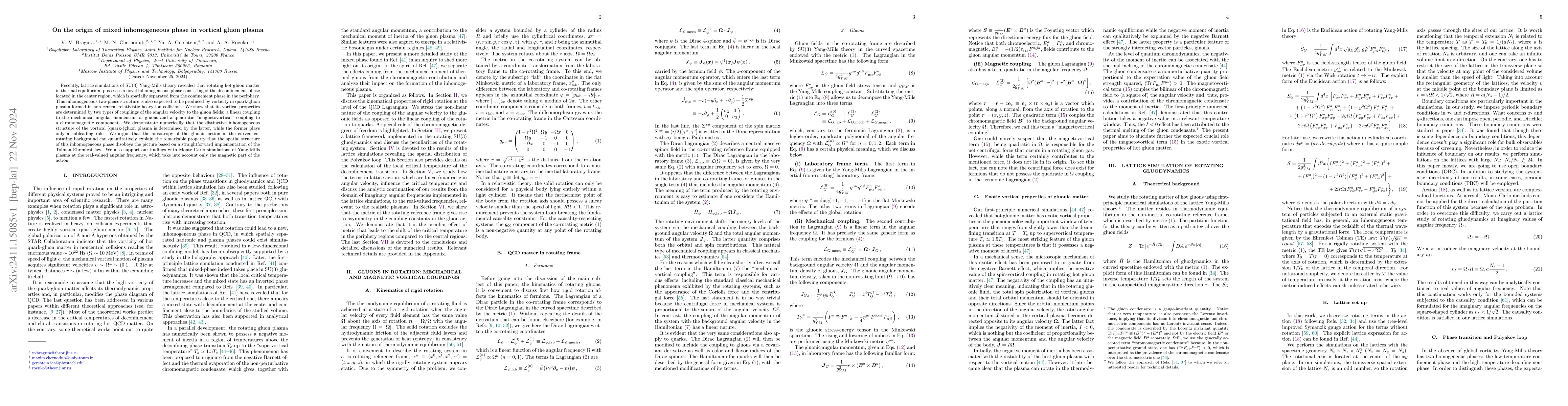 Thumbnail for On the origin of mixed inhomogeneous phase in vortical gluon plasma