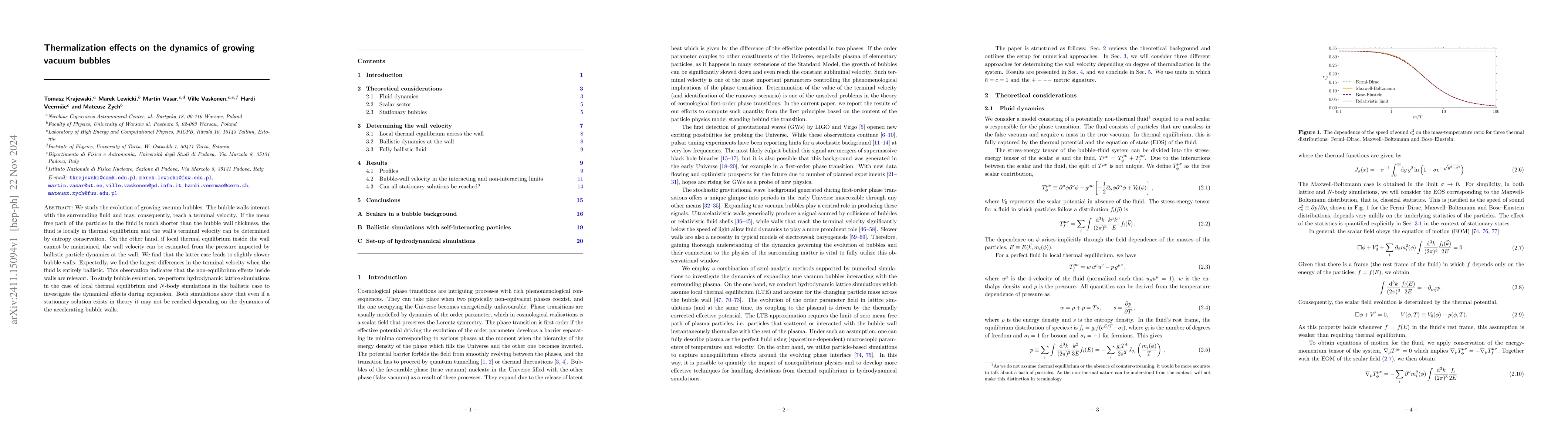 Thumbnail for Thermalization effects on the dynamics of growing vacuum bubbles