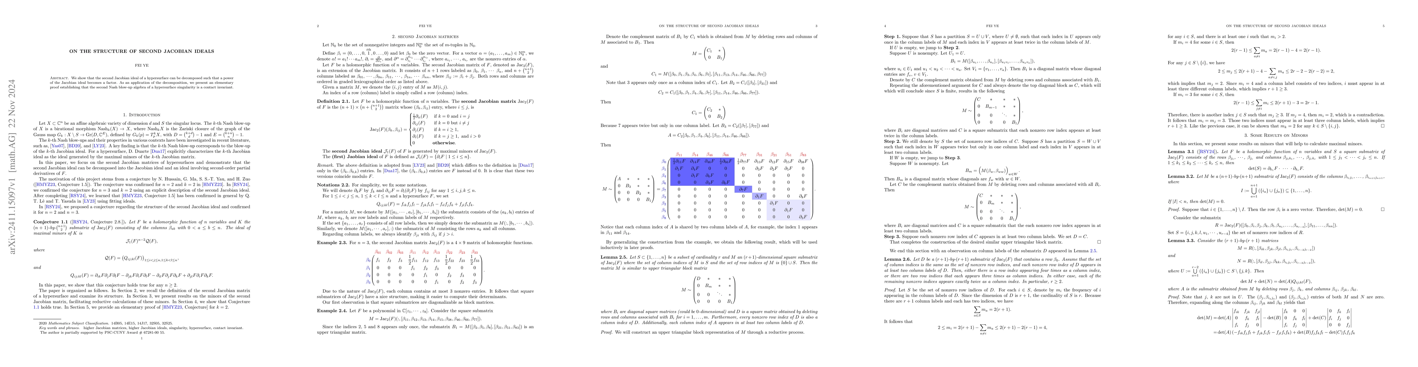 Thumbnail for On the Structure of Second Jacobian Ideals