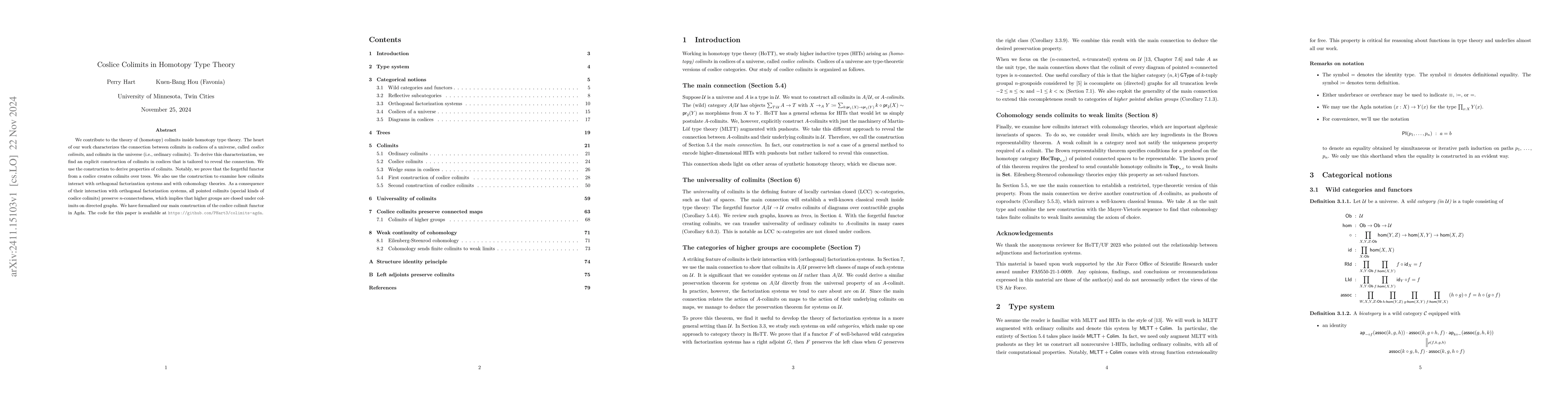Thumbnail for Coslice Colimits in Homotopy Type Theory