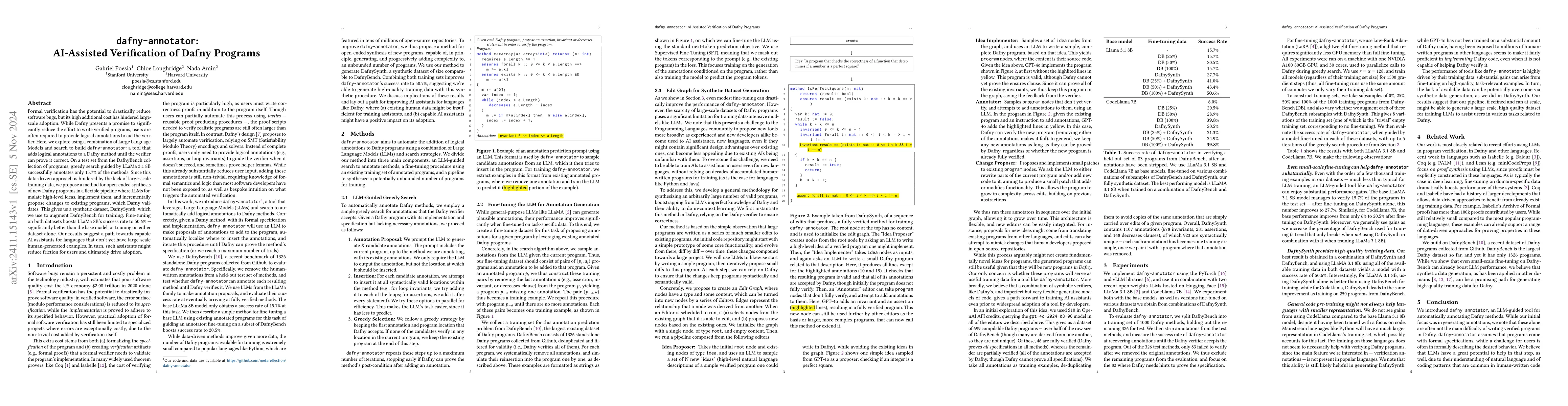 Thumbnail for dafny-annotator: AI-Assisted Verification of Dafny Programs