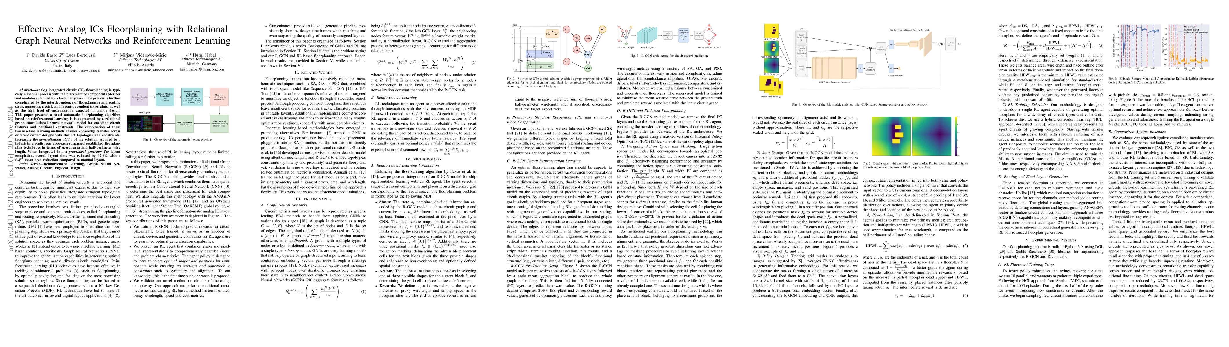 Thumbnail for Effective Analog ICs Floorplanning with Relational Graph Neural Networks
  and Reinforcement Learning