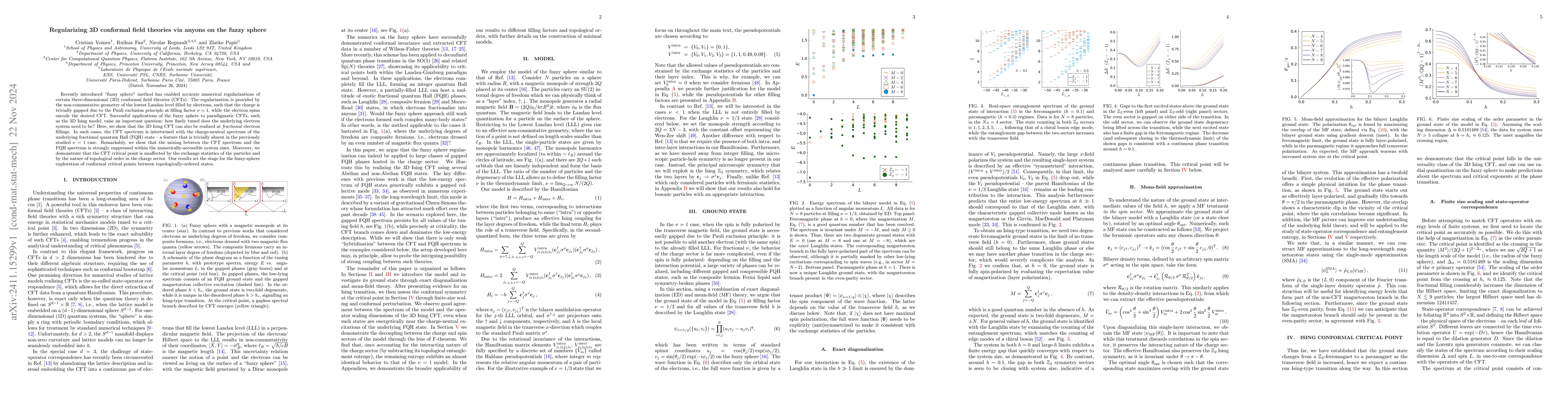 Thumbnail for Regularizing 3D conformal field theories via anyons on the fuzzy sphere