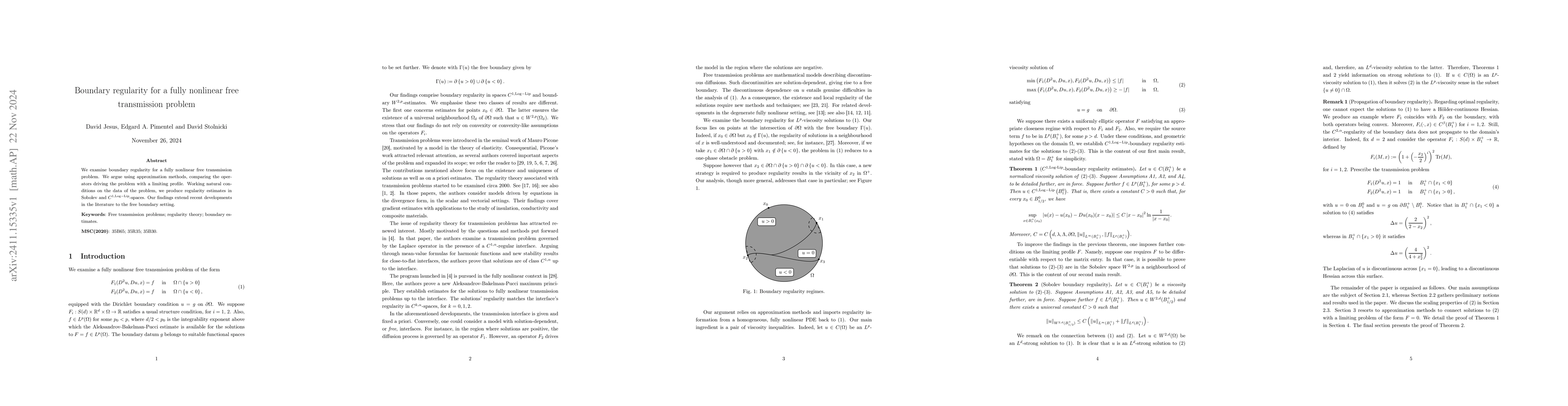 Thumbnail for Boundary regularity for a fully nonlinear free transmission problem