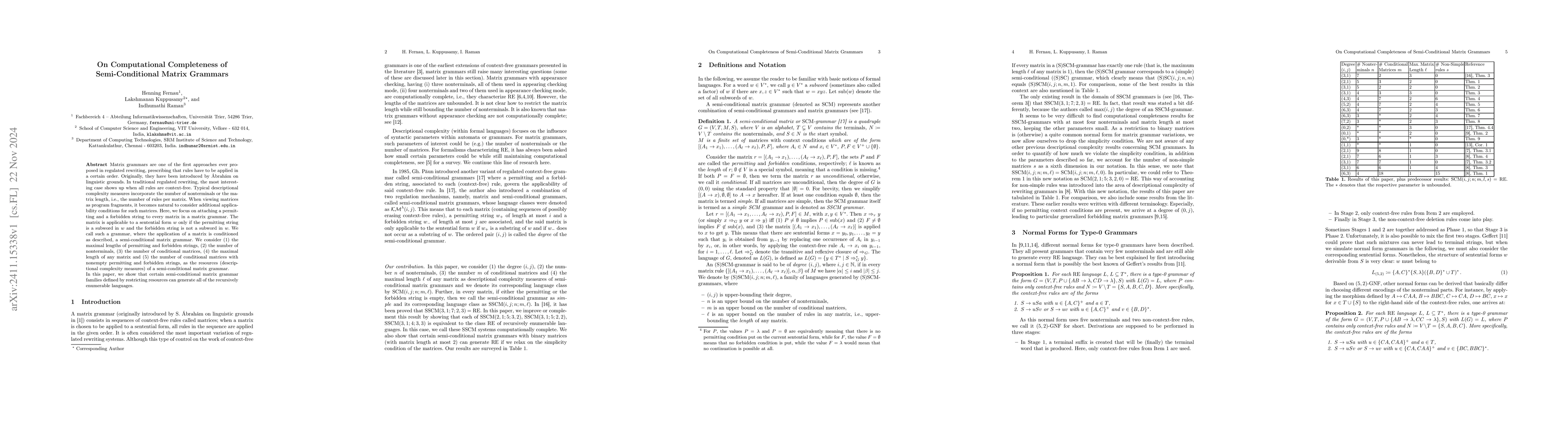 Thumbnail for On Computational Completeness of Semi-Conditional Matrix Grammars