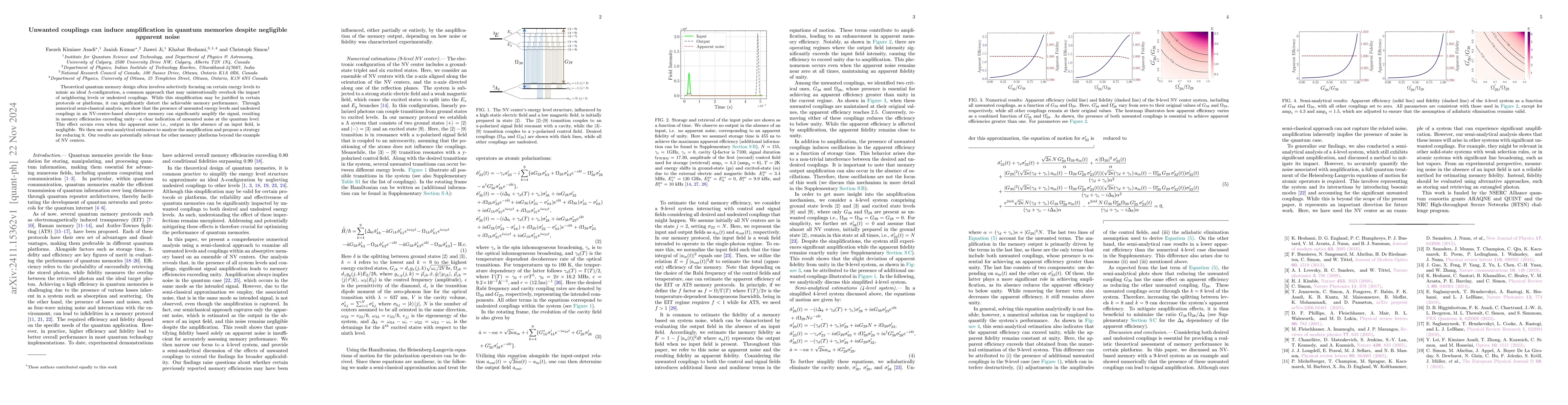Thumbnail for Unwanted couplings can induce amplification in quantum memories despite
  negligible apparent noise