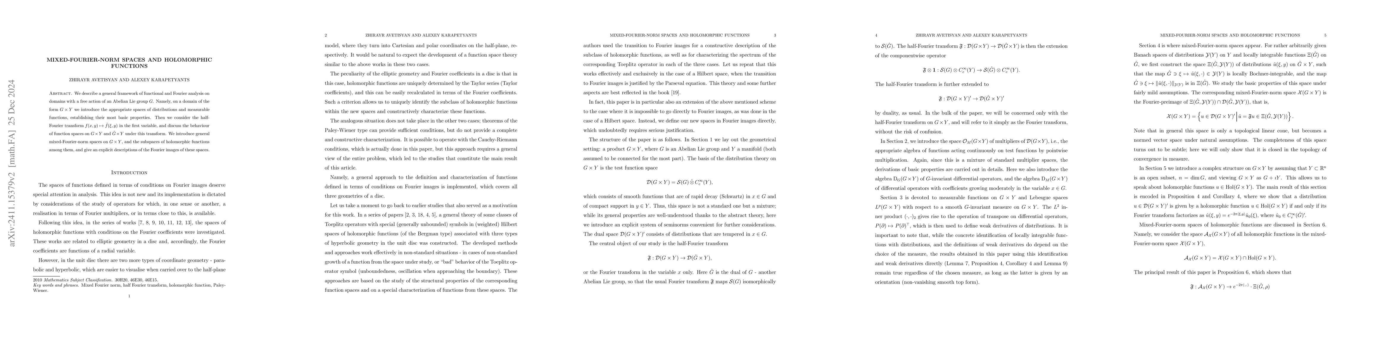 Thumbnail for Mixed-Fourier-norm spaces and holomorphic functions