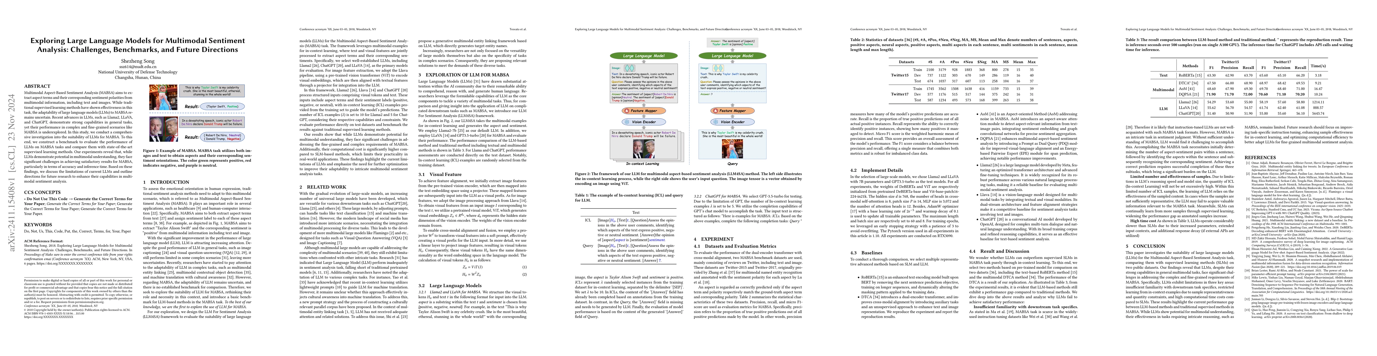 Thumbnail for Exploring Large Language Models for Multimodal Sentiment Analysis:
  Challenges, Benchmarks, and Future Directions