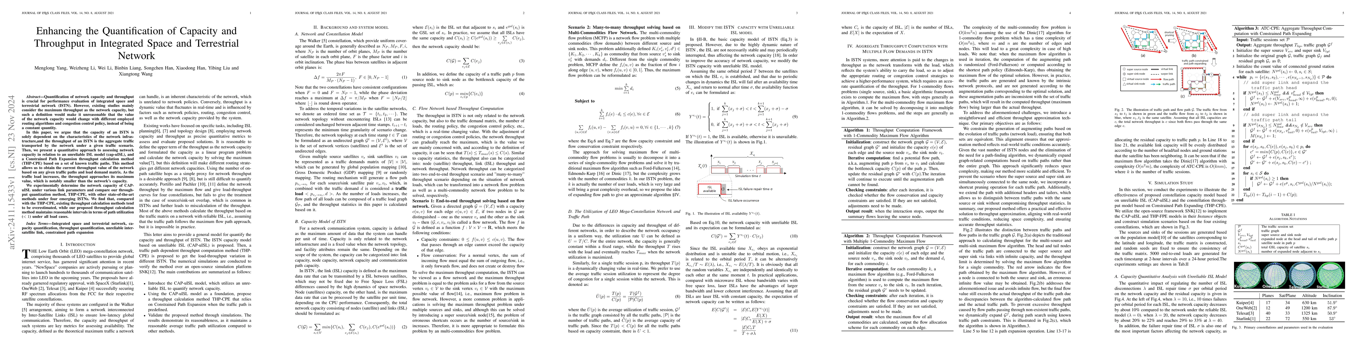 Thumbnail for Enhancing the Quantification of Capacity and Throughput in Integrated
  Space and Terrestrial Network