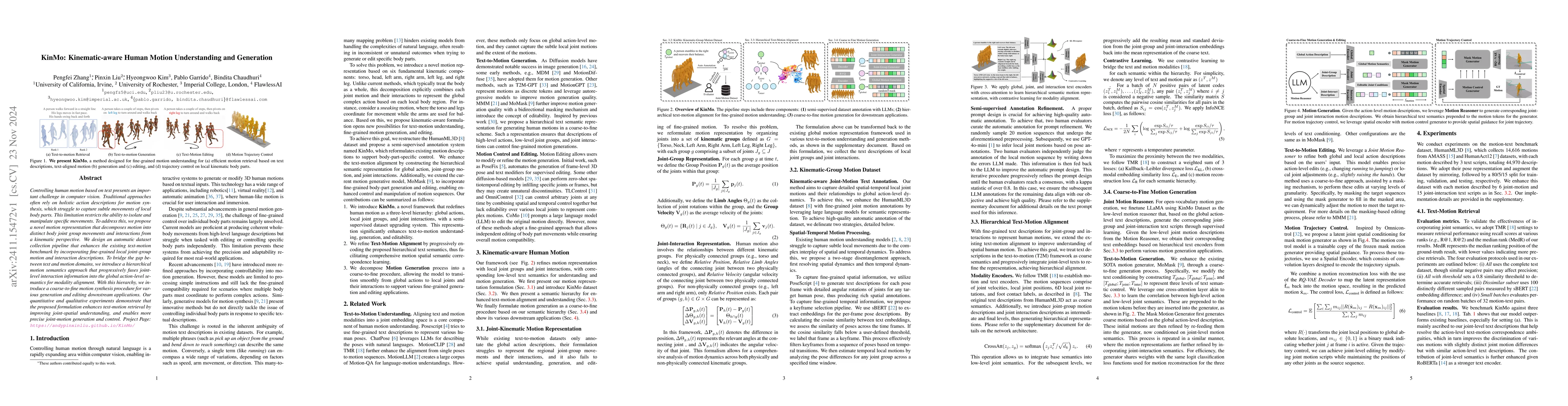Thumbnail for KinMo: Kinematic-aware Human Motion Understanding and Generation