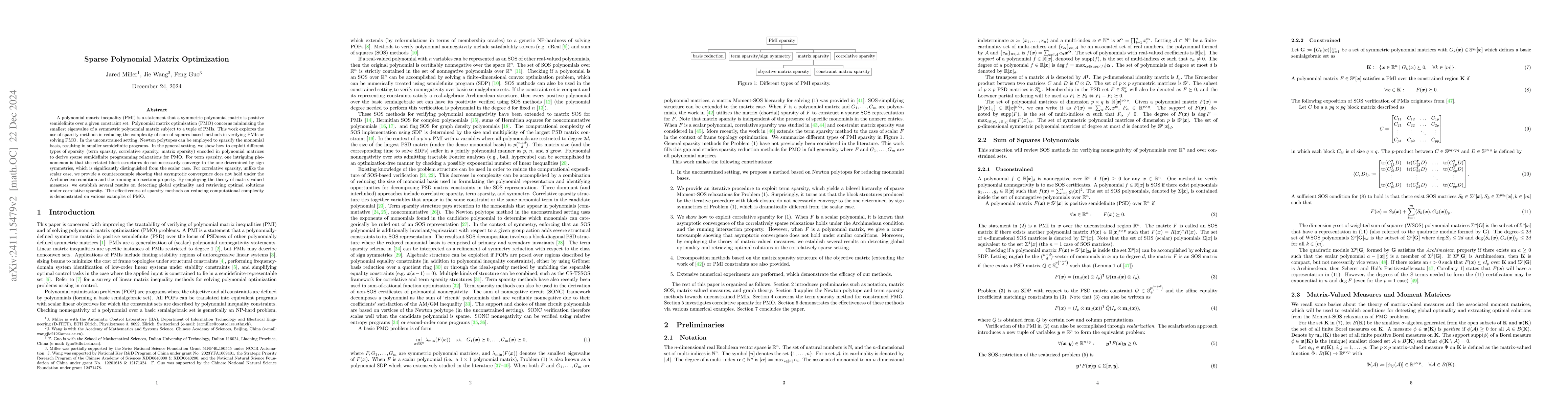 Thumbnail for Sparse Polynomial Matrix Optimization