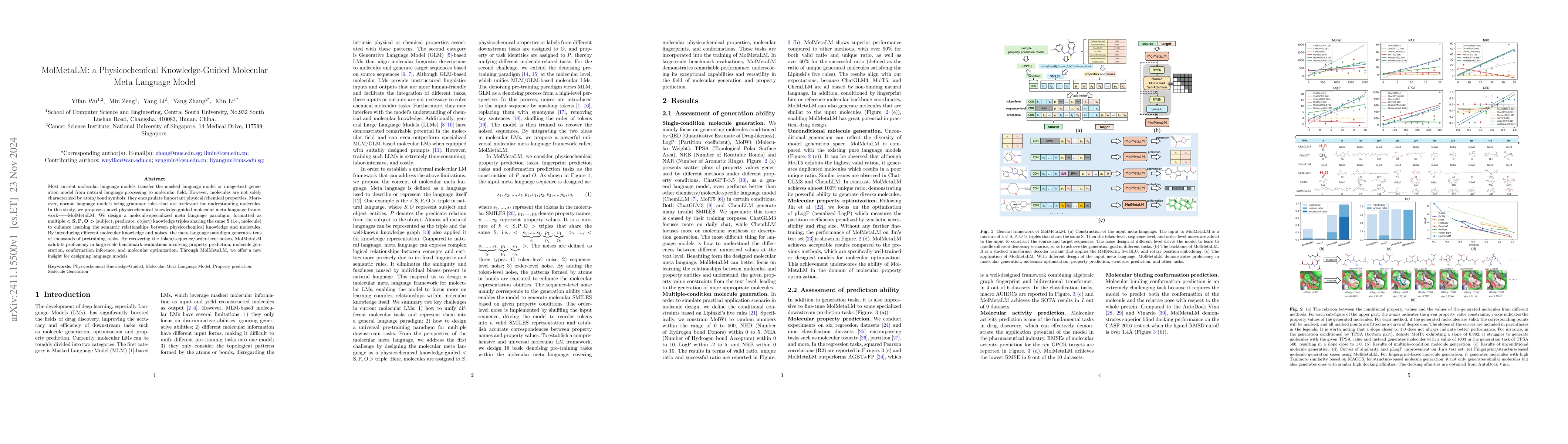 Thumbnail for MolMetaLM: a Physicochemical Knowledge-Guided Molecular Meta Language
  Model
