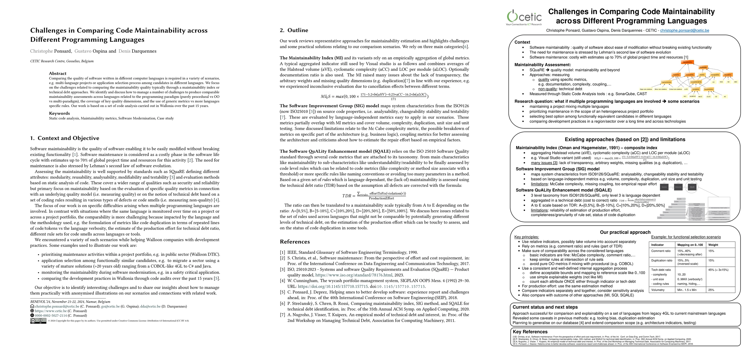 Thumbnail for Challenges in Comparing Code Maintainability across Different
  Programming Languages