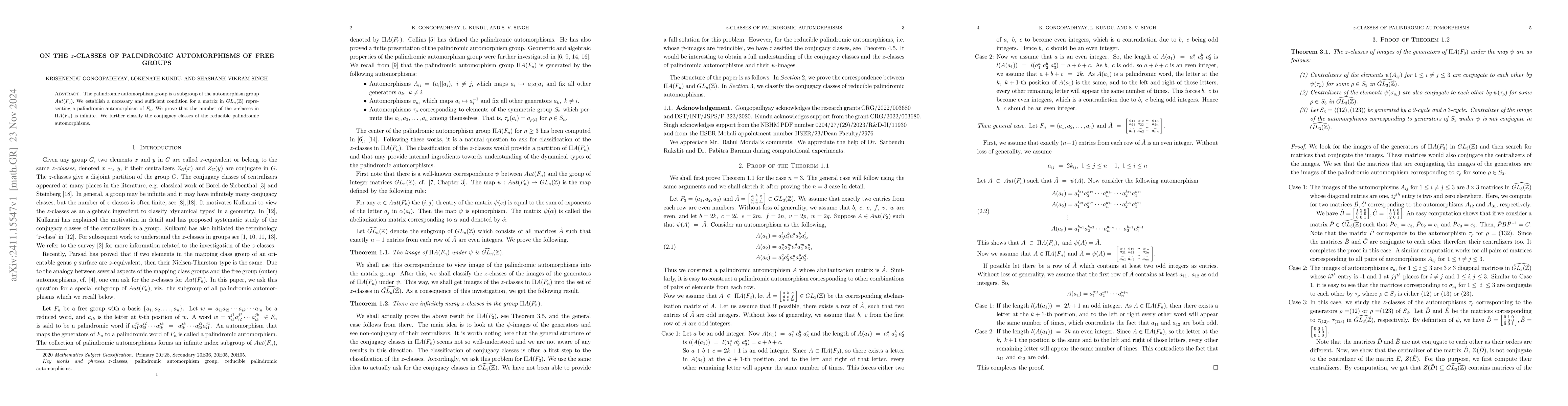 Thumbnail for On the $z$-classes of Palindromic automorphisms of Free Groups