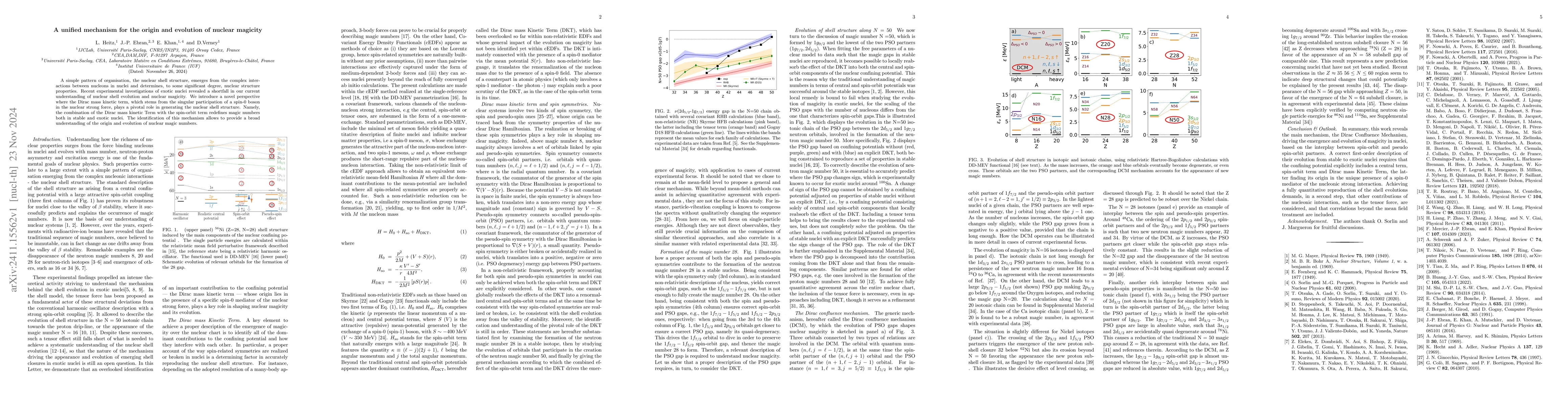 Thumbnail for A unified mechanism for the origin and evolution of nuclear magicity