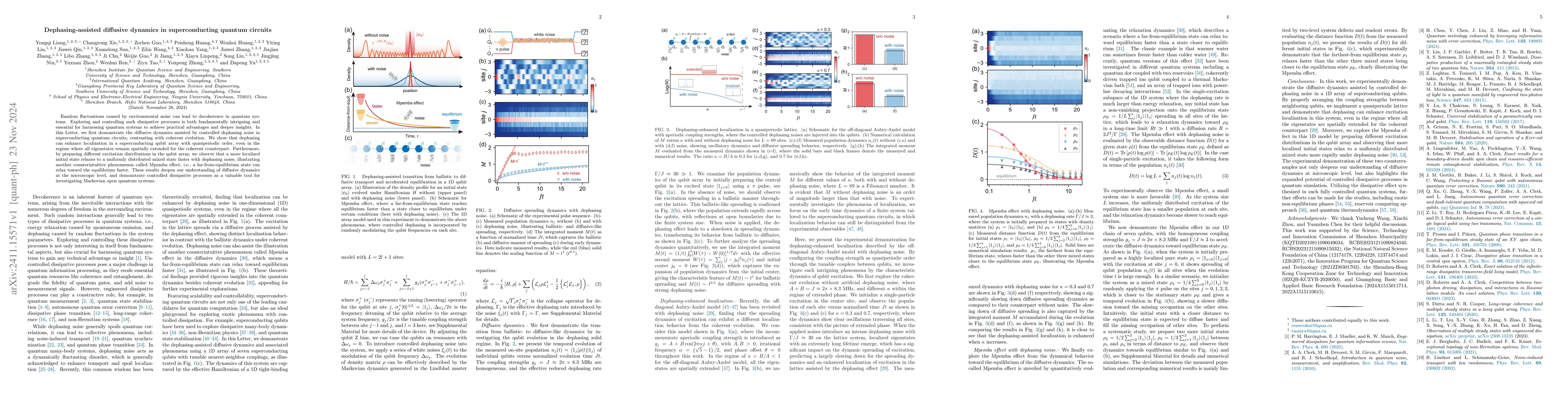 Thumbnail for Dephasing-assisted diffusive dynamics in superconducting quantum
  circuits