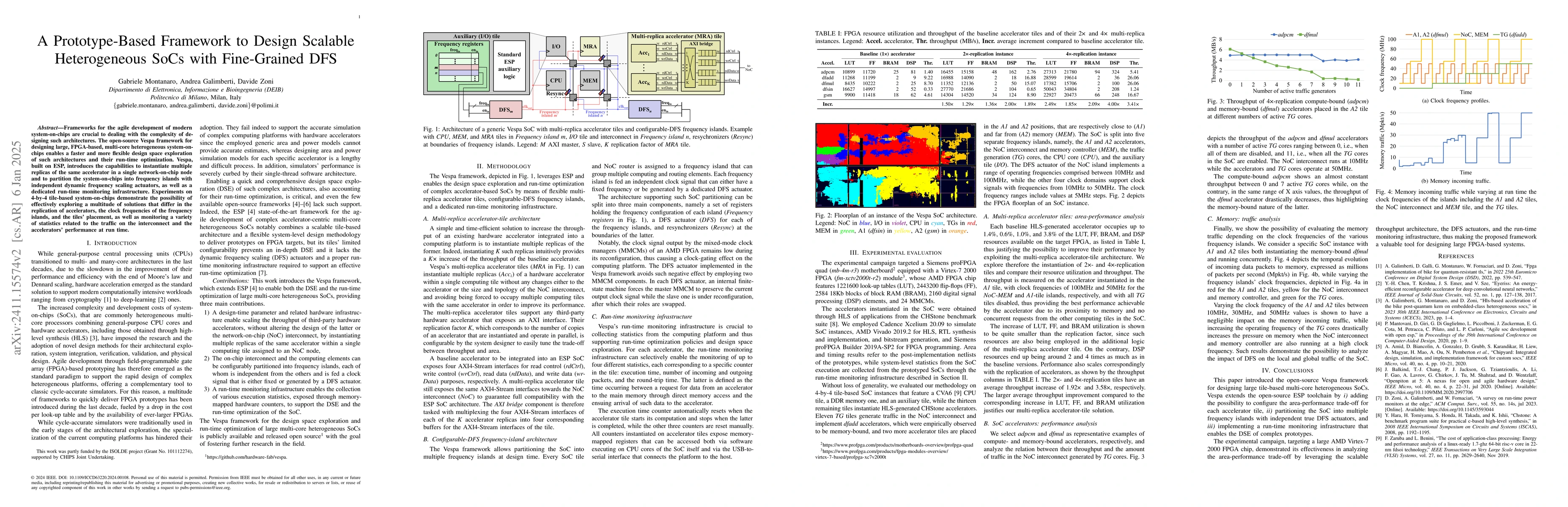 Thumbnail for A Prototype-Based Framework to Design Scalable Heterogeneous SoCs with
  Fine-Grained DFS
