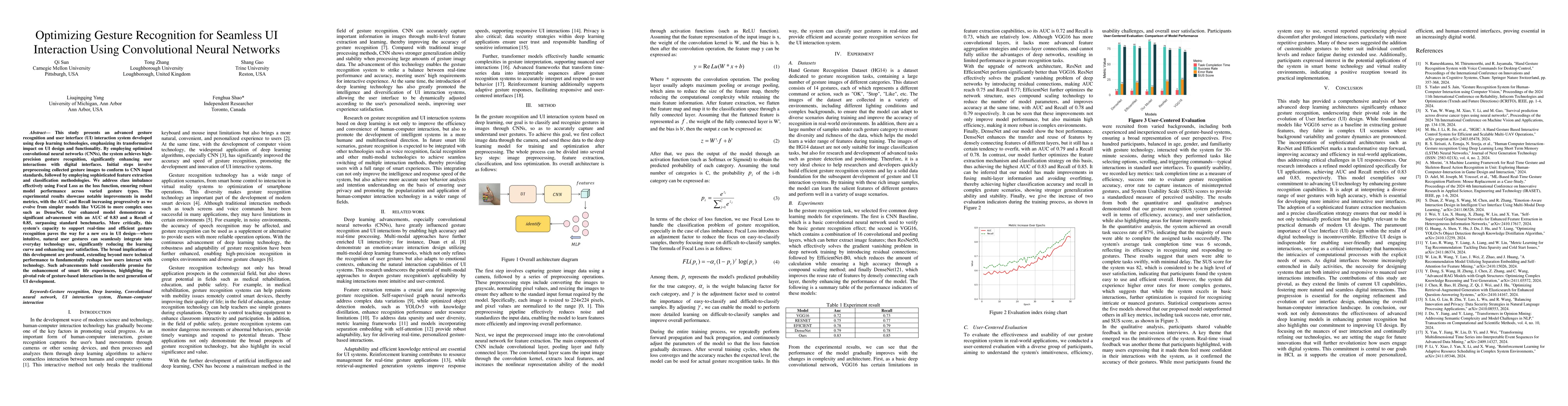 Thumbnail for Optimizing Gesture Recognition for Seamless UI Interaction Using
  Convolutional Neural Networks