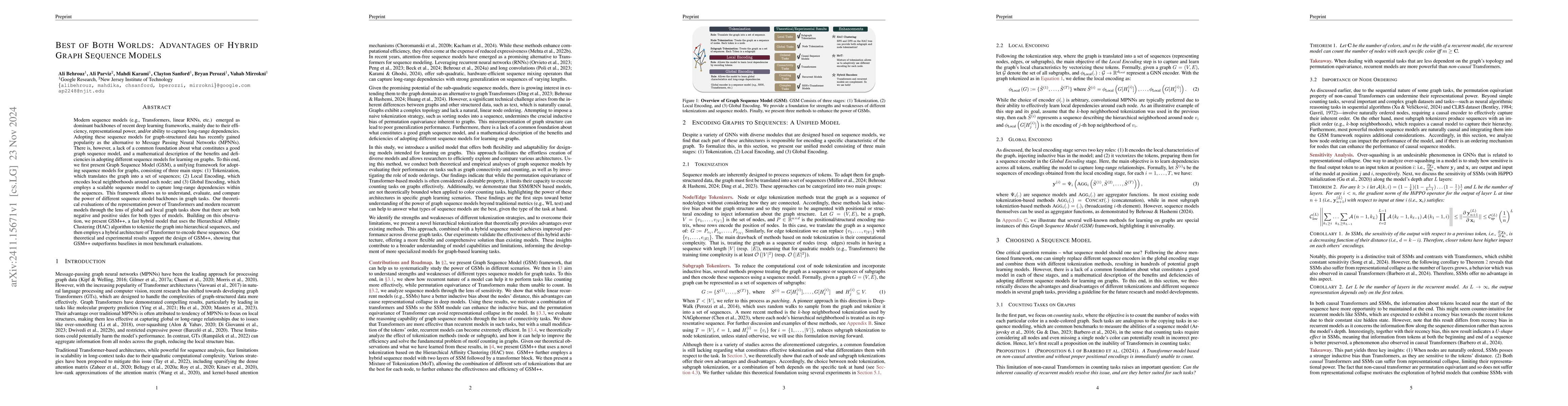 Thumbnail for Best of Both Worlds: Advantages of Hybrid Graph Sequence Models