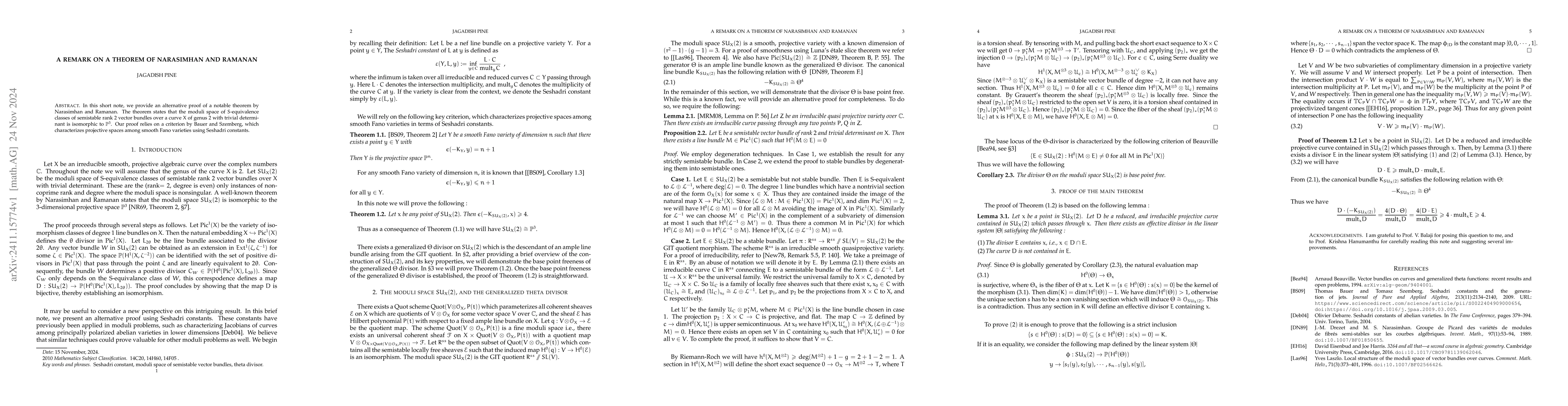 Thumbnail for A remark on a theorem of Narasimhan and Ramanan