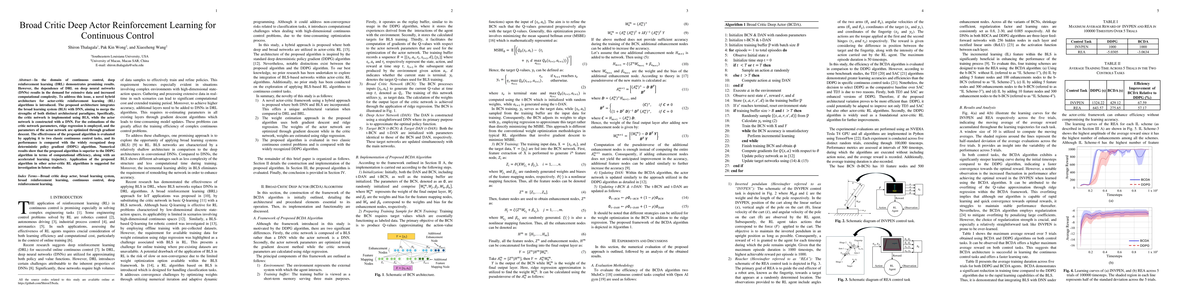 Thumbnail for Broad Critic Deep Actor Reinforcement Learning for Continuous Control