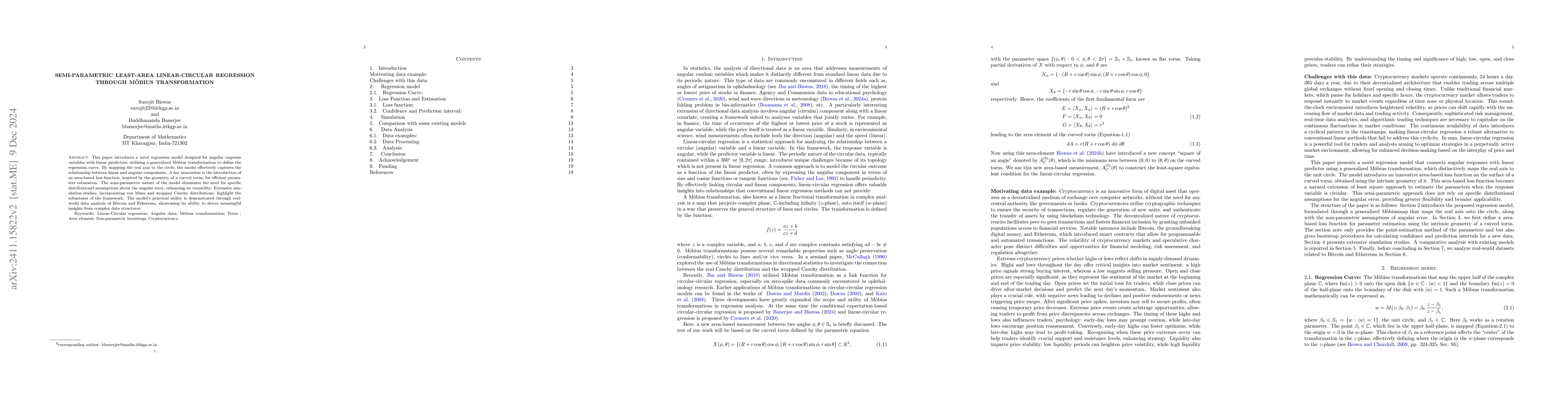 Thumbnail for Semi-parametric least-area linear-circular regression through Möbius
  transformation