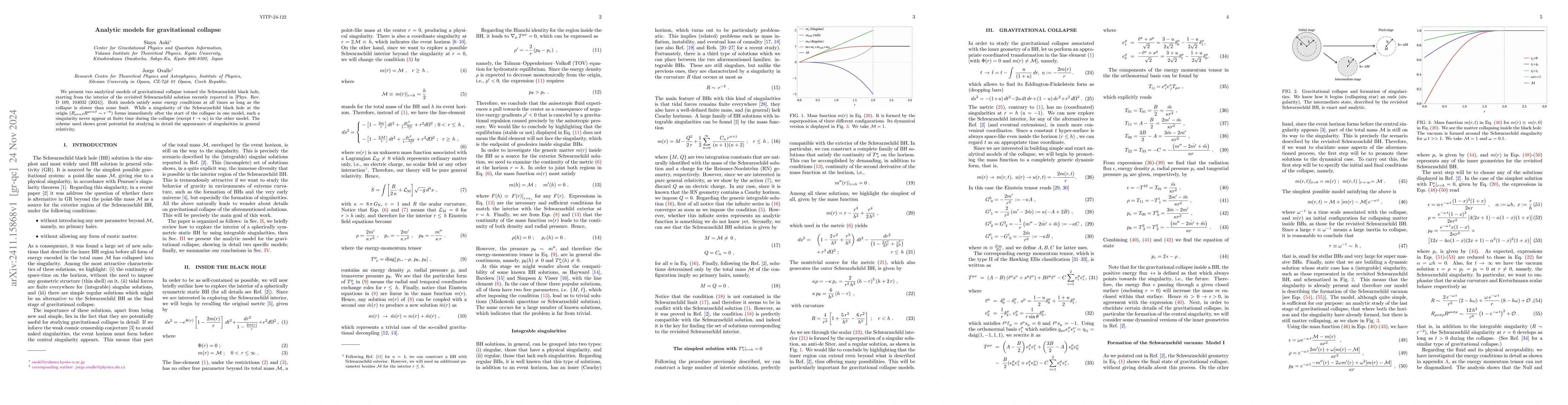 Thumbnail for Analytic models for gravitational collapse