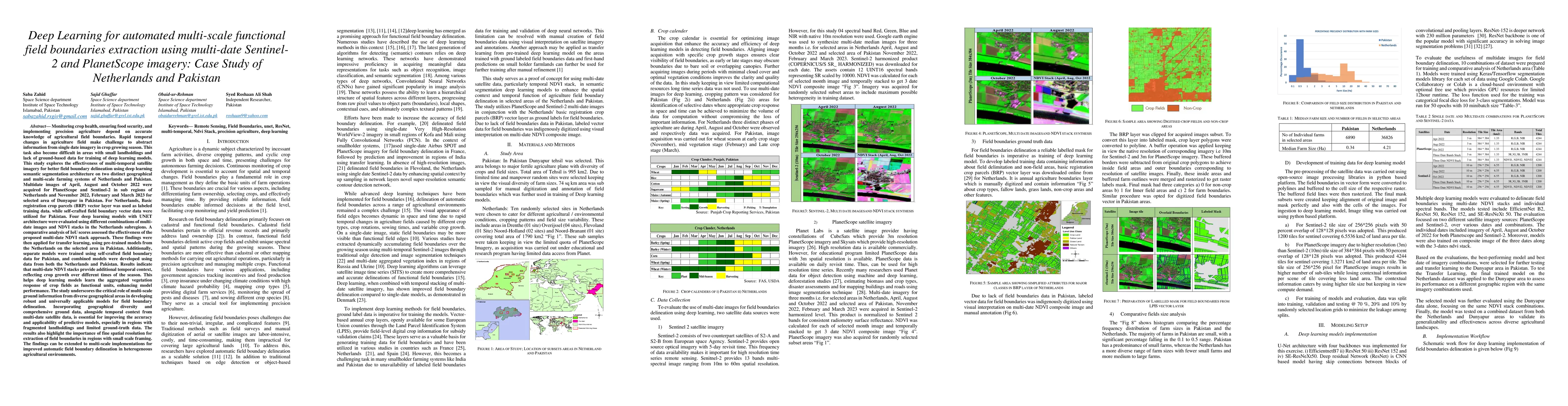Thumbnail for Deep Learning for automated multi-scale functional field boundaries
  extraction using multi-date Sentinel-2 and PlanetScope imagery: Case Study of
  Netherlands and Pakistan