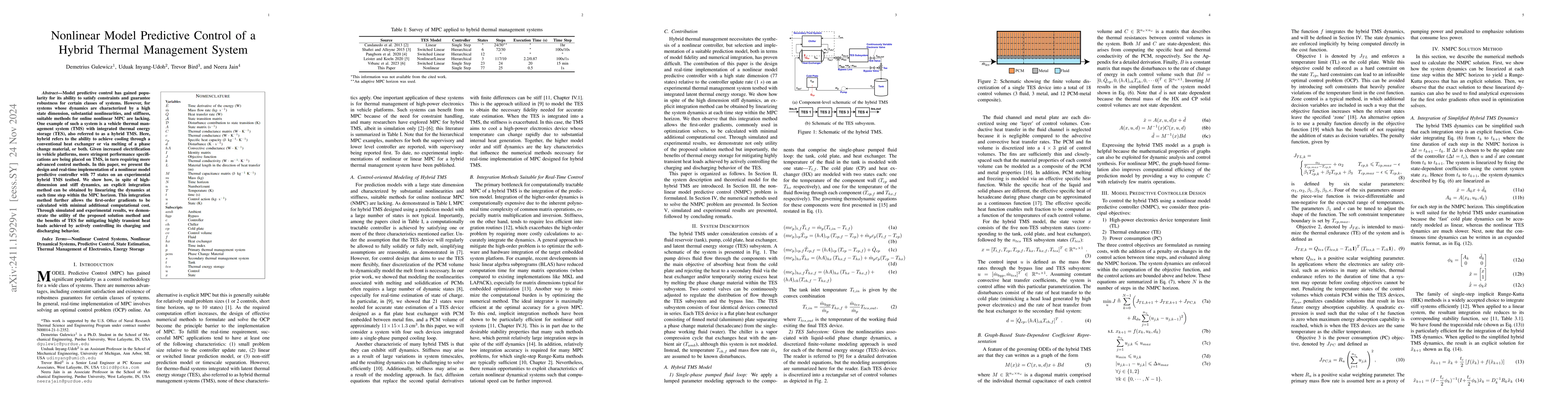 Thumbnail for Nonlinear Model Predictive Control of a Hybrid Thermal Management System