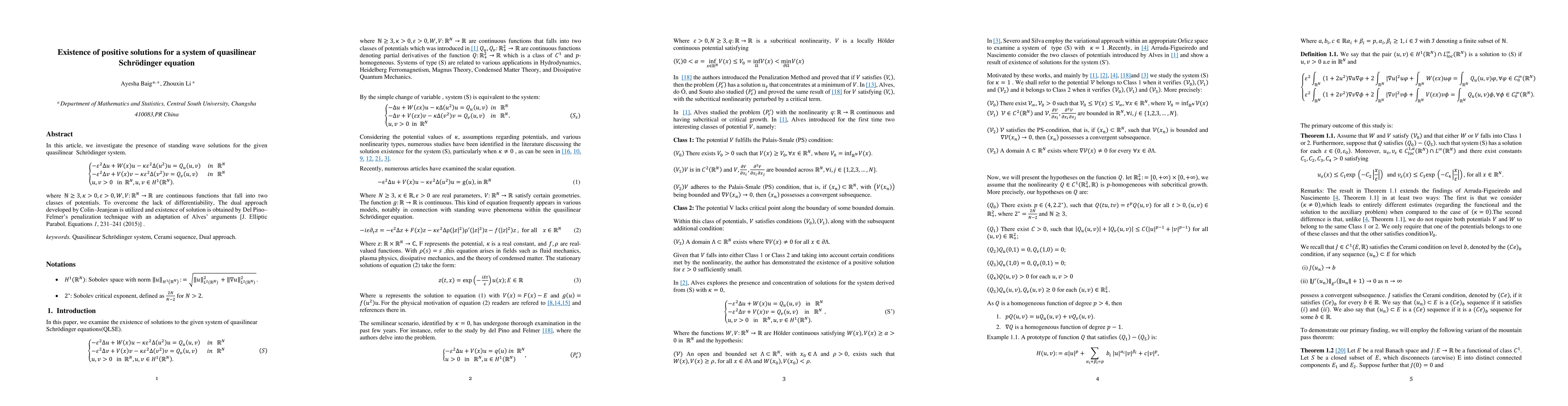 Thumbnail for Existence of Positive Solution for a System of Quasilinear Schrodinger