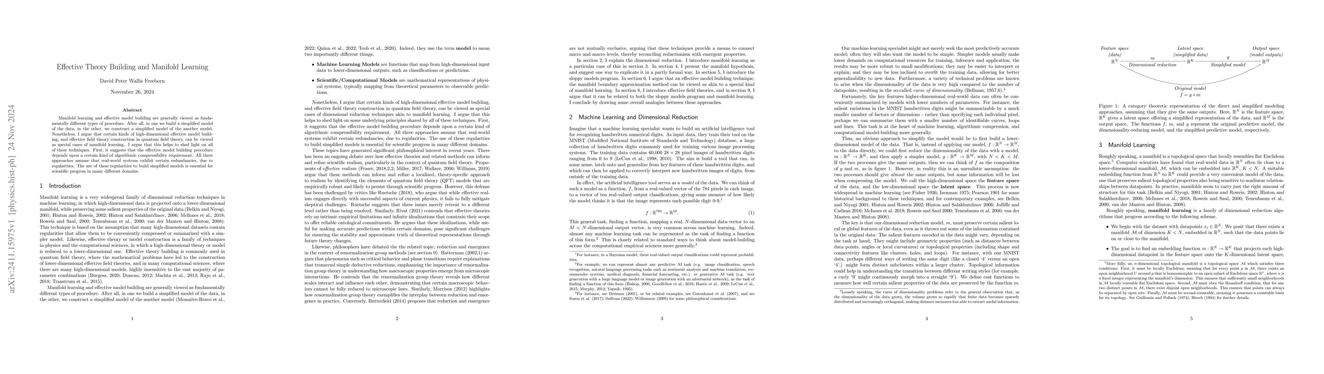 Thumbnail for Effective Theory Building and Manifold Learning