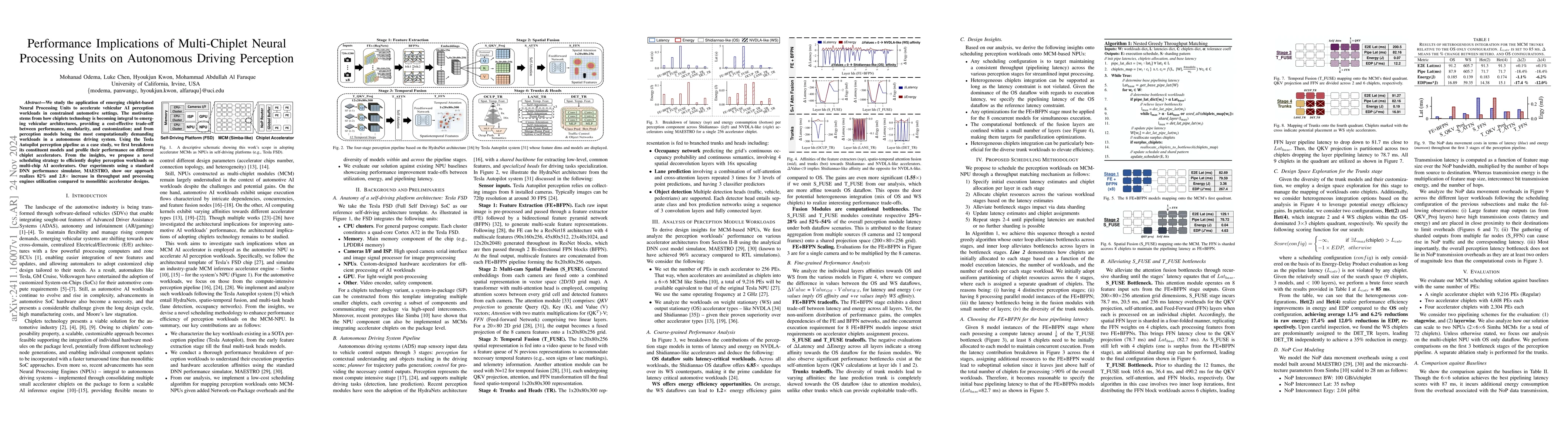 Thumbnail for Performance Implications of Multi-Chiplet Neural Processing Units on
  Autonomous Driving Perception