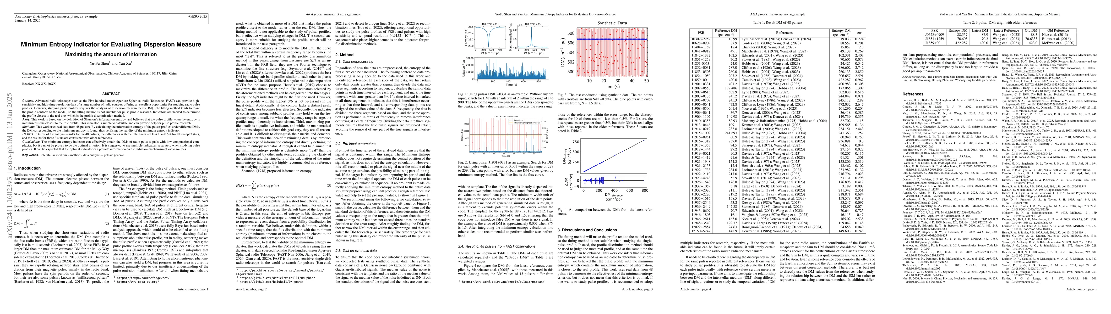 Thumbnail for Minimum Entropy Indicator for Evaluating Dispersion Measure