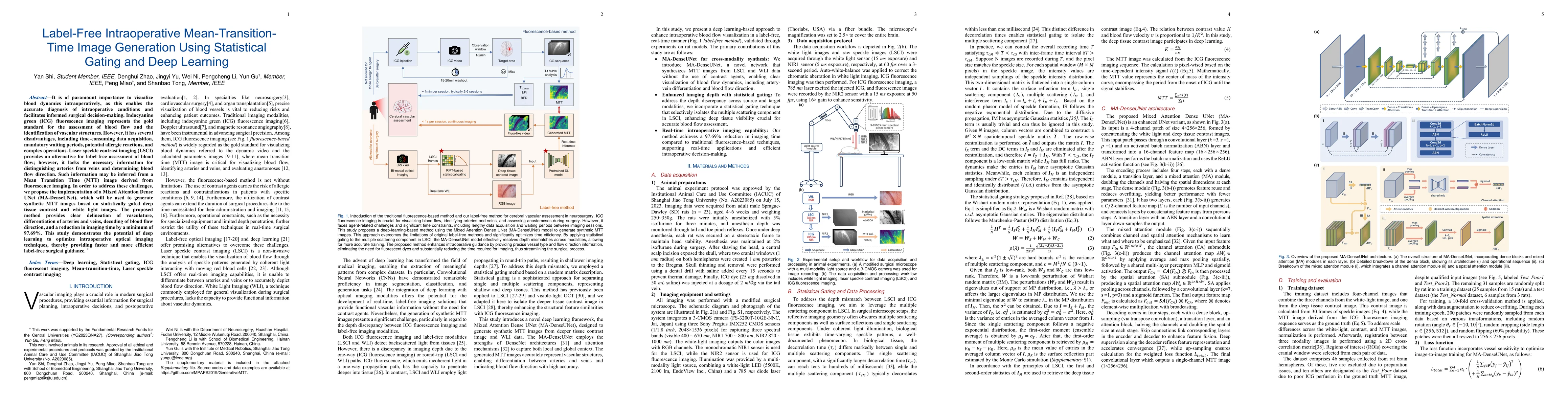 Thumbnail for Label-Free Intraoperative Mean-Transition-Time Image Generation Using
  Statistical Gating and Deep Learning