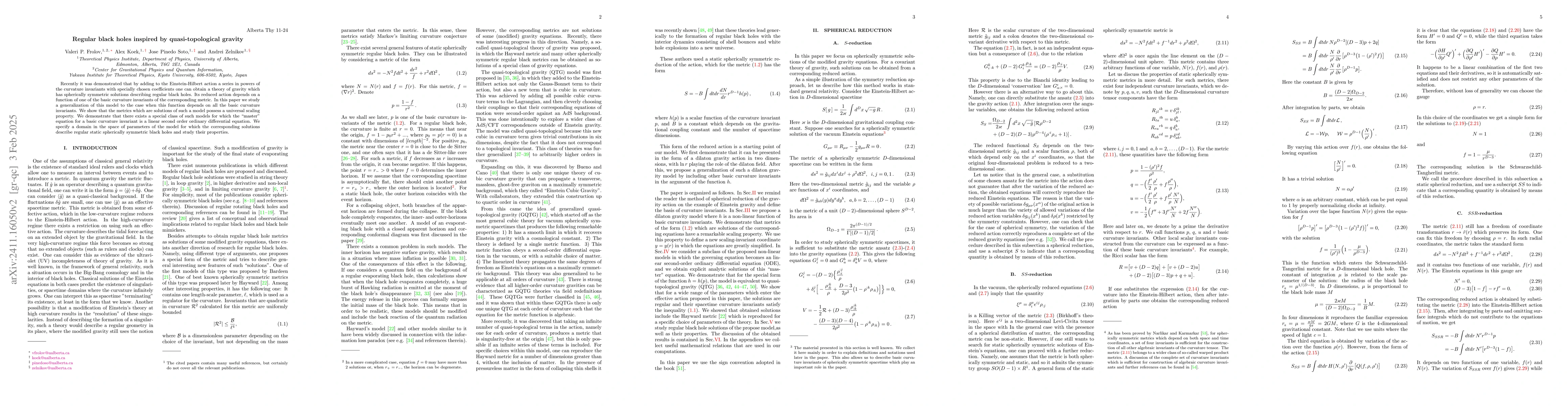 Thumbnail for Regular black holes inspired by quasi-topological gravity