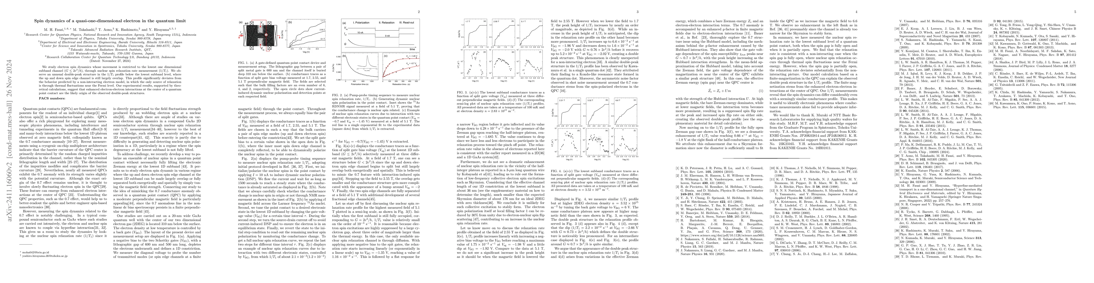 Thumbnail for Spin dynamics of a quasi-one-dimensional electron in the quantum limit