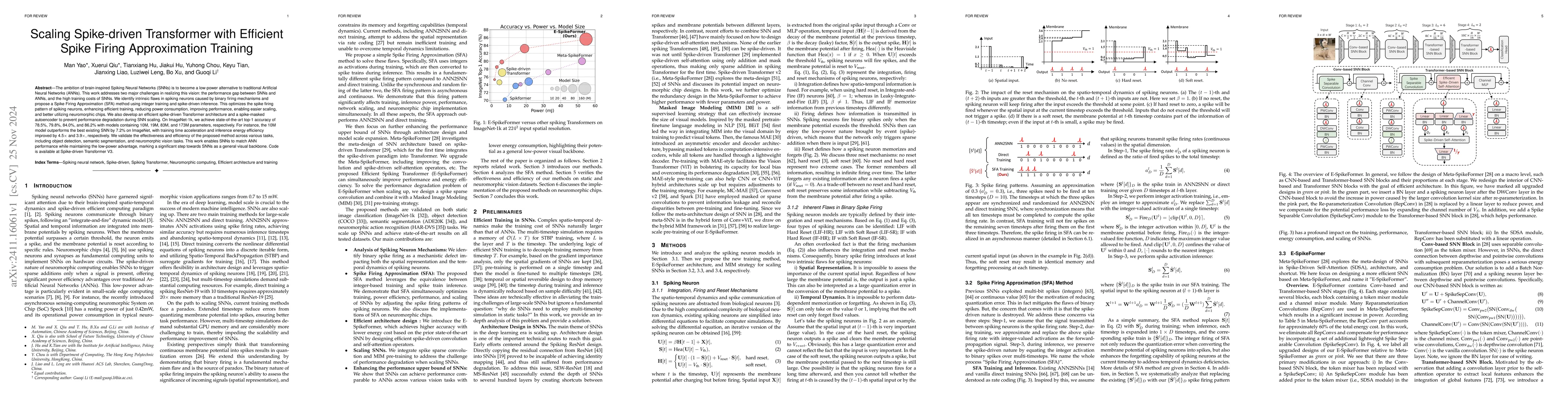 Thumbnail for Scaling Spike-driven Transformer with Efficient Spike Firing
  Approximation Training