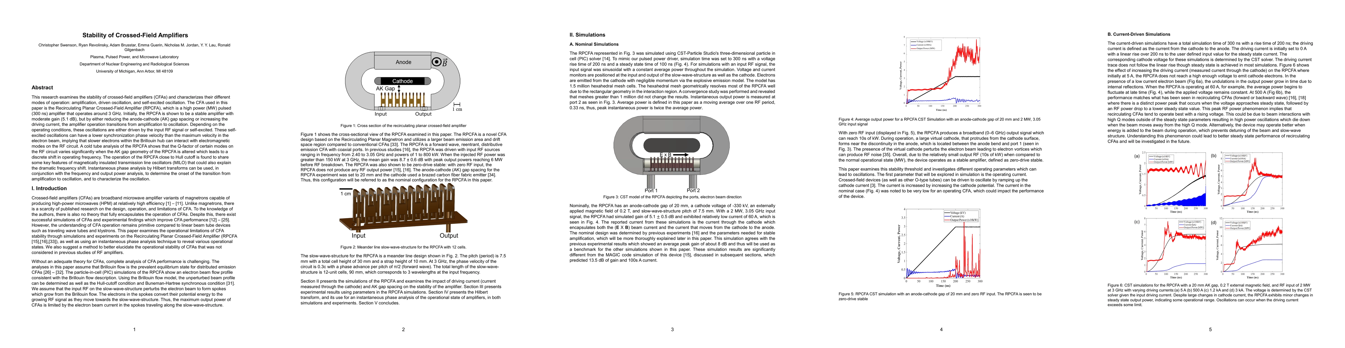 Thumbnail for Stability of Crossed-Field Amplifiers