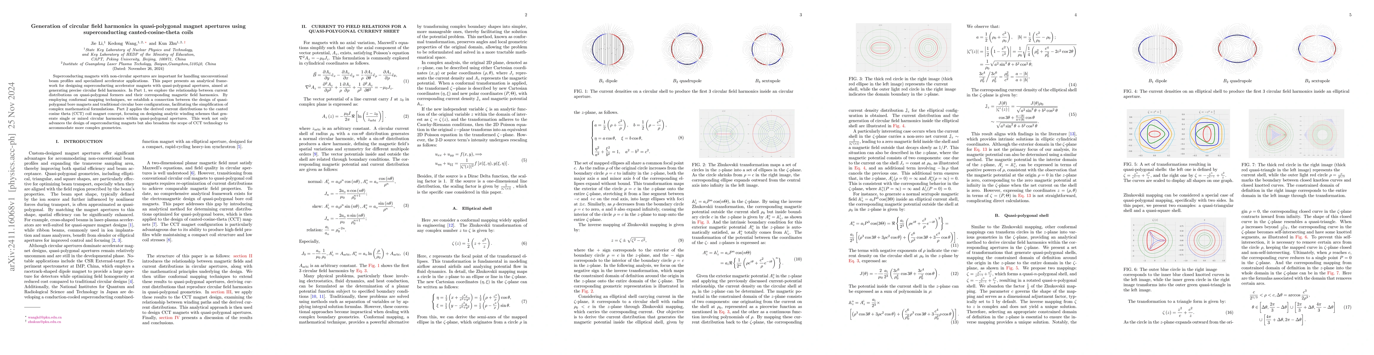 Thumbnail for Generation of circular field harmonics in quasi-polygonal magnet
  apertures using superconducting canted-cosine-theta coils